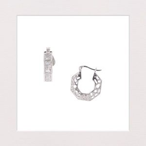 🔴 3 for $25 | Sterling Silver Baguette Earrings